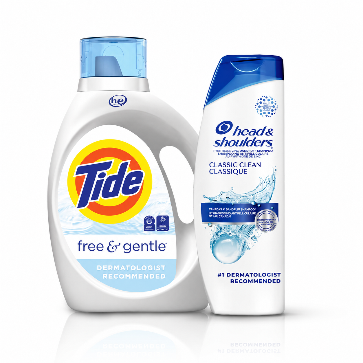 Head & Shoulders Tide Free & Gentle Olay Regenerist Hero Image